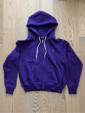 Polo Ralph Lauren Purple Zip Up Hoodie